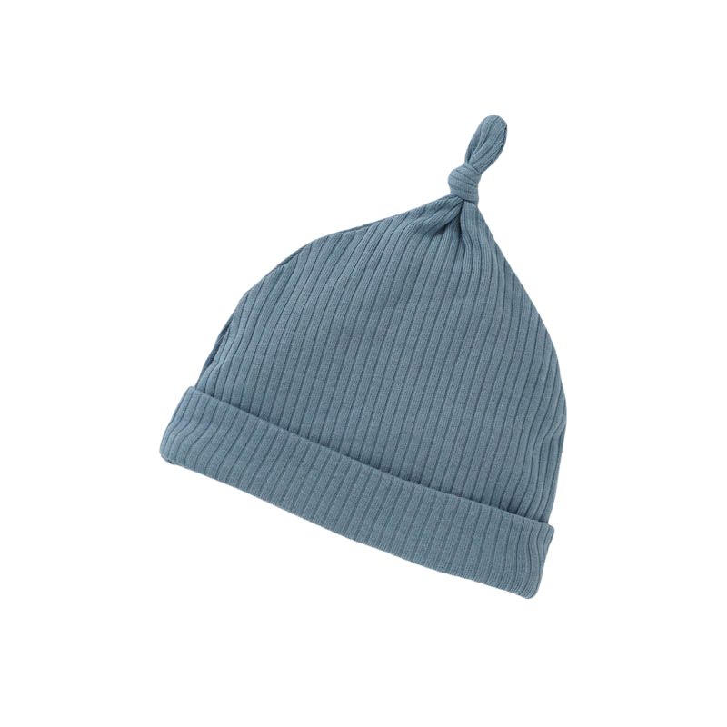 Ribbed Beanie- Ocean