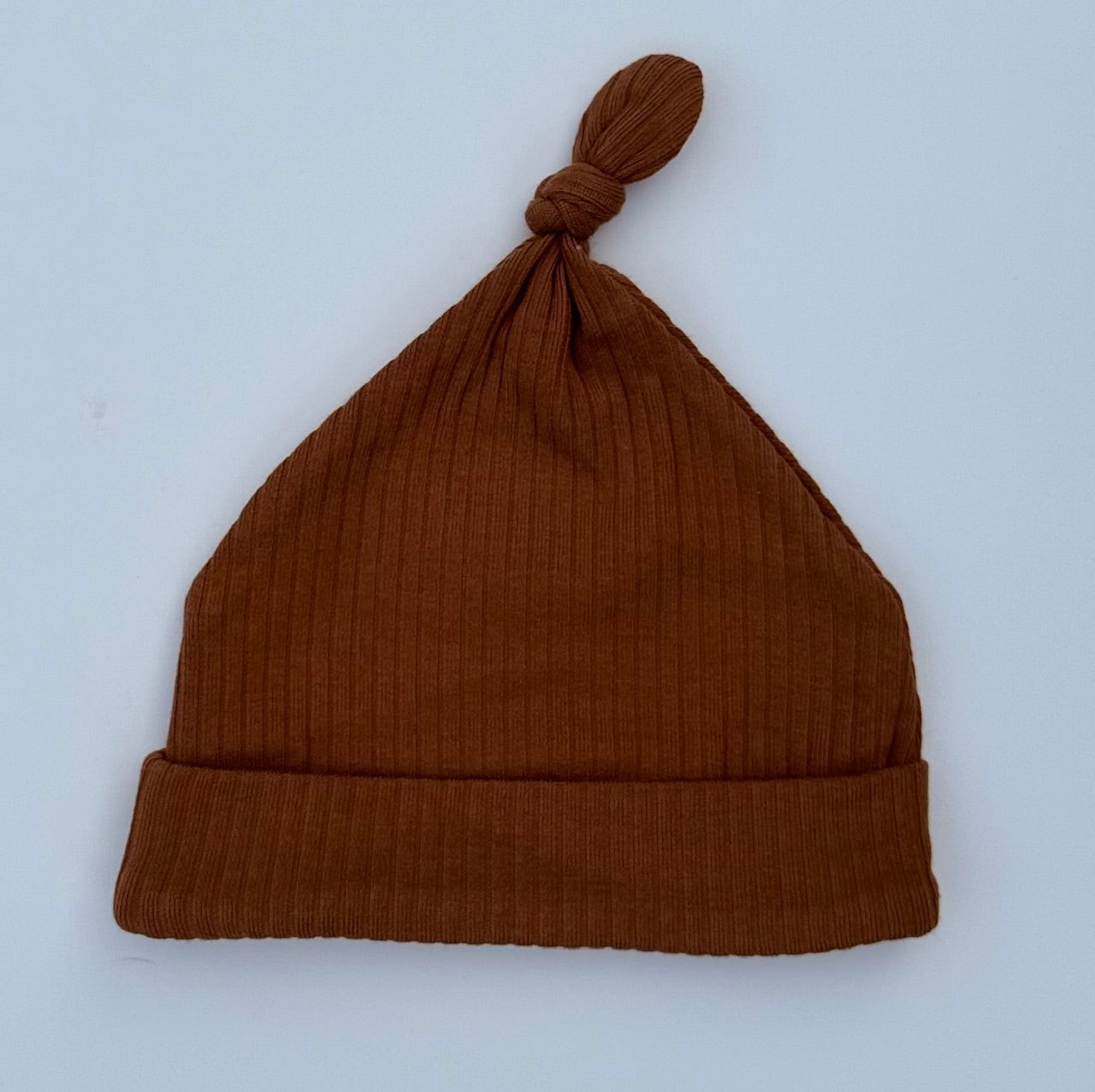 Ribbed Beanie-Burnt Umber